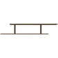 Tv-Wandschap 125X18X23 Cm Bewerkt Hout Bruineikenkleurig