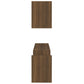 Wandschappen 2 St 100X15X20 Cm Bewerkt Hout Bruineikenkleurig