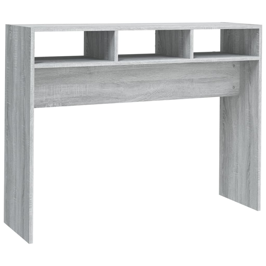 Wandtafel 105X30X80 Cm Bewerkt Hout Grijs Sonoma Eikenkleurig