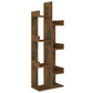 Boekenkast 48X25,5X140 Cm Bewerkt Hout Gerookt Eikenkleurig