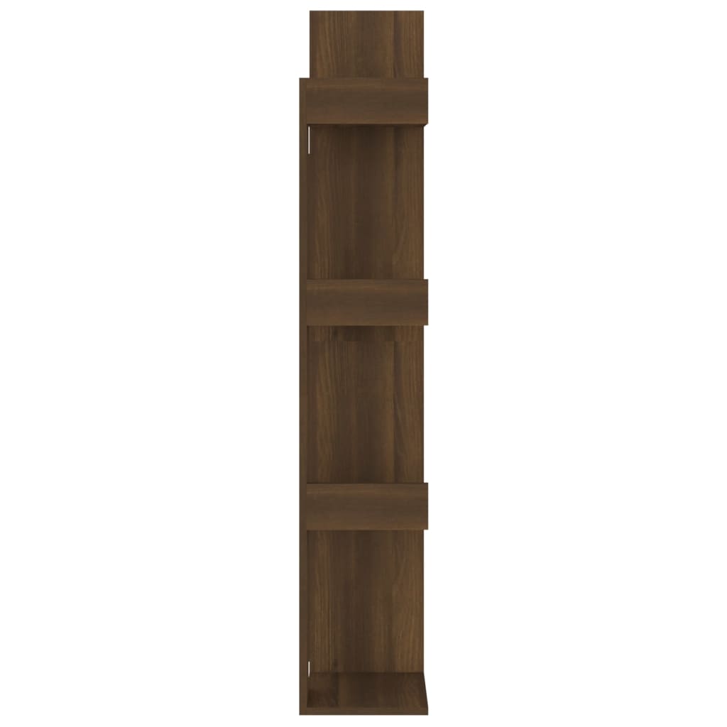Boekenkast 48X25,5X140 Cm Bewerkt Hout Bruineikenkleurig