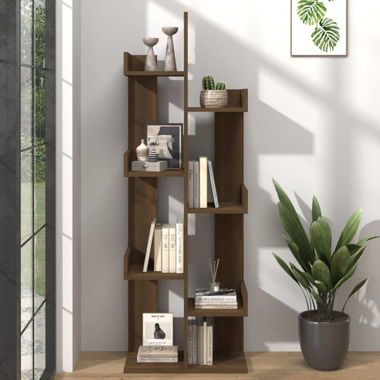 Boekenkast 48X25,5X140 Cm Bewerkt Hout Bruineikenkleurig