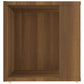Bijzettafel 33X33X34,5 Cm Bewerkt Hout Bruineikenkleurig