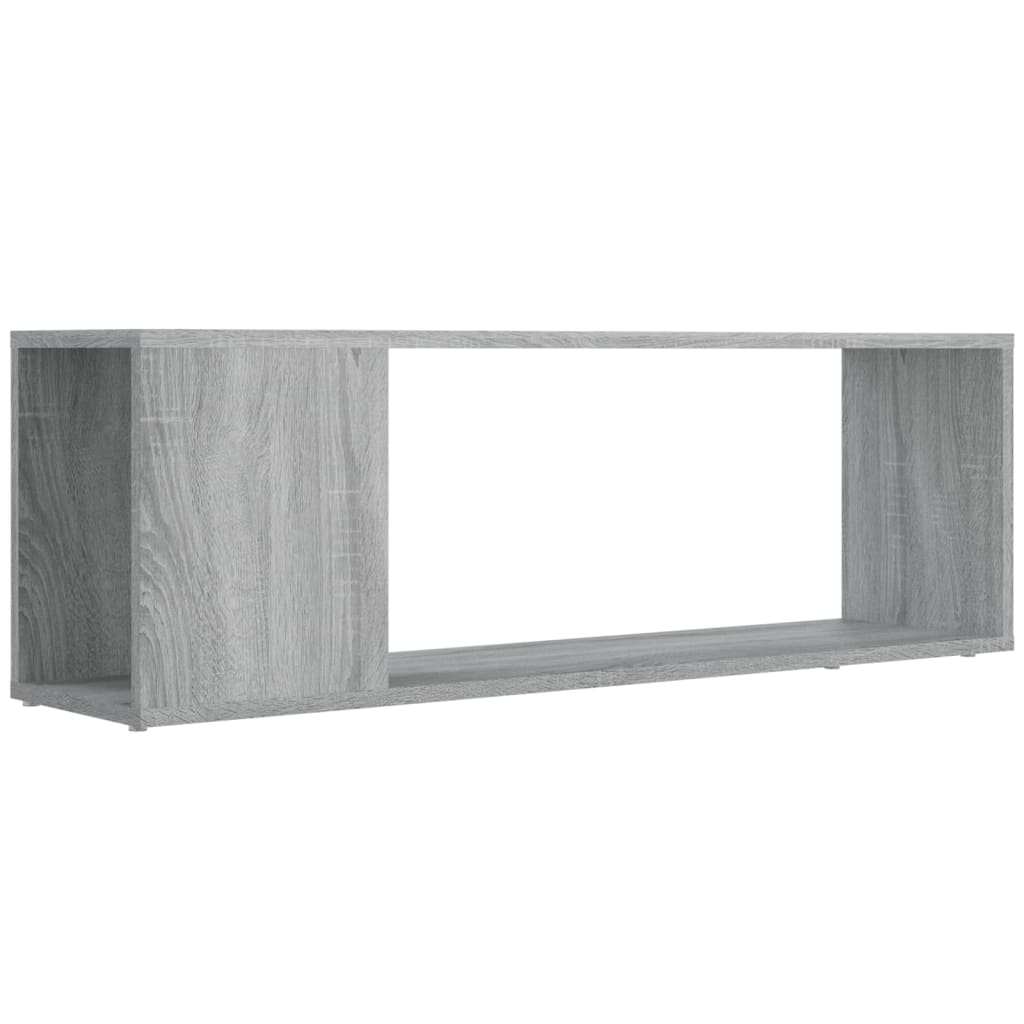 Tv-Meubel 100X24X32 Cm Bewerkt Hout Grijs Sonoma Eikenkleurig