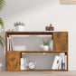 Boekenkast 100X24X63 Cm Bewerkt Hout Gerookt Eikenkleurig