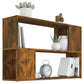 Boekenkast 100X24X63 Cm Bewerkt Hout Gerookt Eikenkleurig