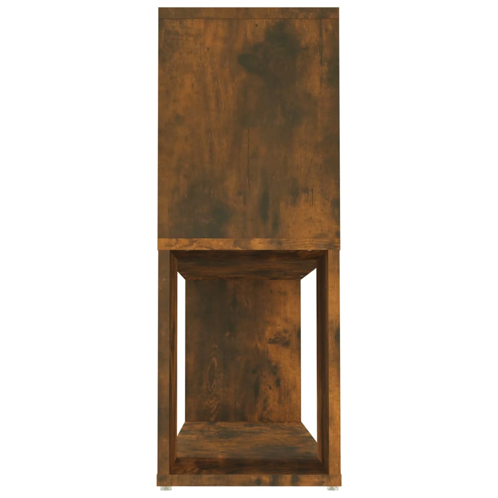 Boekenkast 100X24X63 Cm Bewerkt Hout Gerookt Eikenkleurig