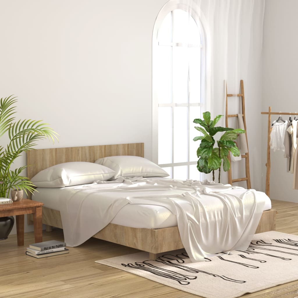 Hoofdbord 160X1,5X80 Cm Bewerkt Hout Sonoma Eikenkleurig