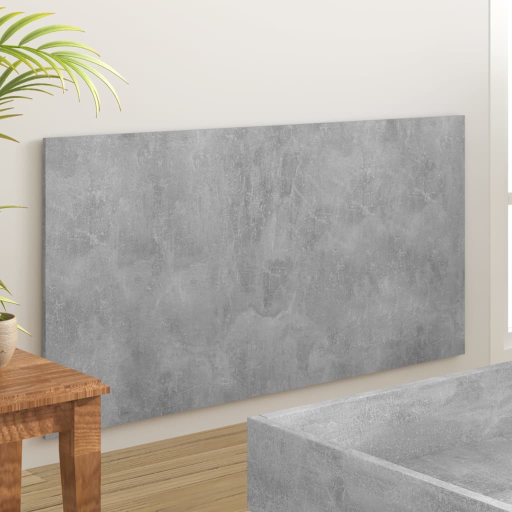 Hoofdbord 160X1,5X80 Cm Bewerkt Hout Betongrijs
