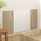 Hoofdbord 160X1,5X80 Cm Bewerkt Hout Wit En Sonoma Eikenkleurig
