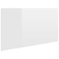 Hoofdbord 160X1,5X80 Cm Bewerkt Hout Hoogglans Wit