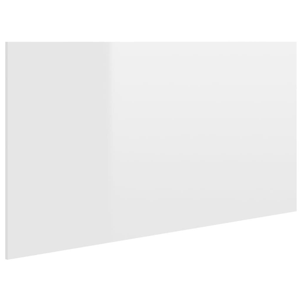 Hoofdbord 160X1,5X80 Cm Bewerkt Hout Hoogglans Wit