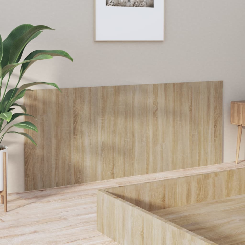 Hoofdbord 200X1,5X80 Cm Bewerkt Hout Sonoma Eikenkleurig