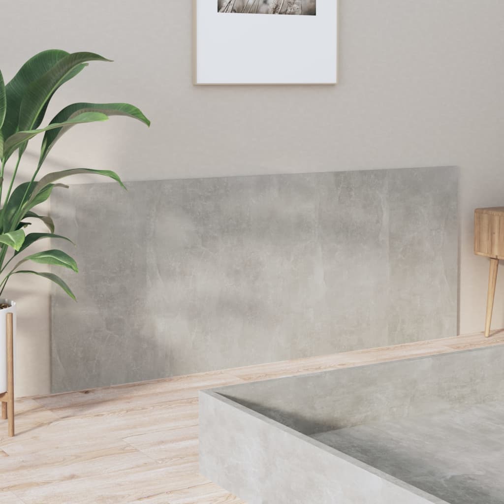 Hoofdbord 200X1,5X80 Cm Bewerkt Hout Betongrijs