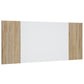 Hoofdbord 200X1,5X80 Cm Bewerkt Hout Wit En Sonoma Eikenkleurig