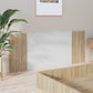 Hoofdbord 200X1,5X80 Cm Bewerkt Hout Wit En Sonoma Eikenkleurig