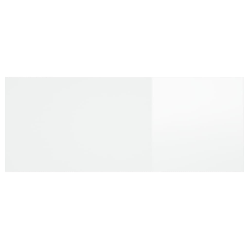 Hoofdbord 200X1,5X80 Cm Bewerkt Hout Hoogglans Wit