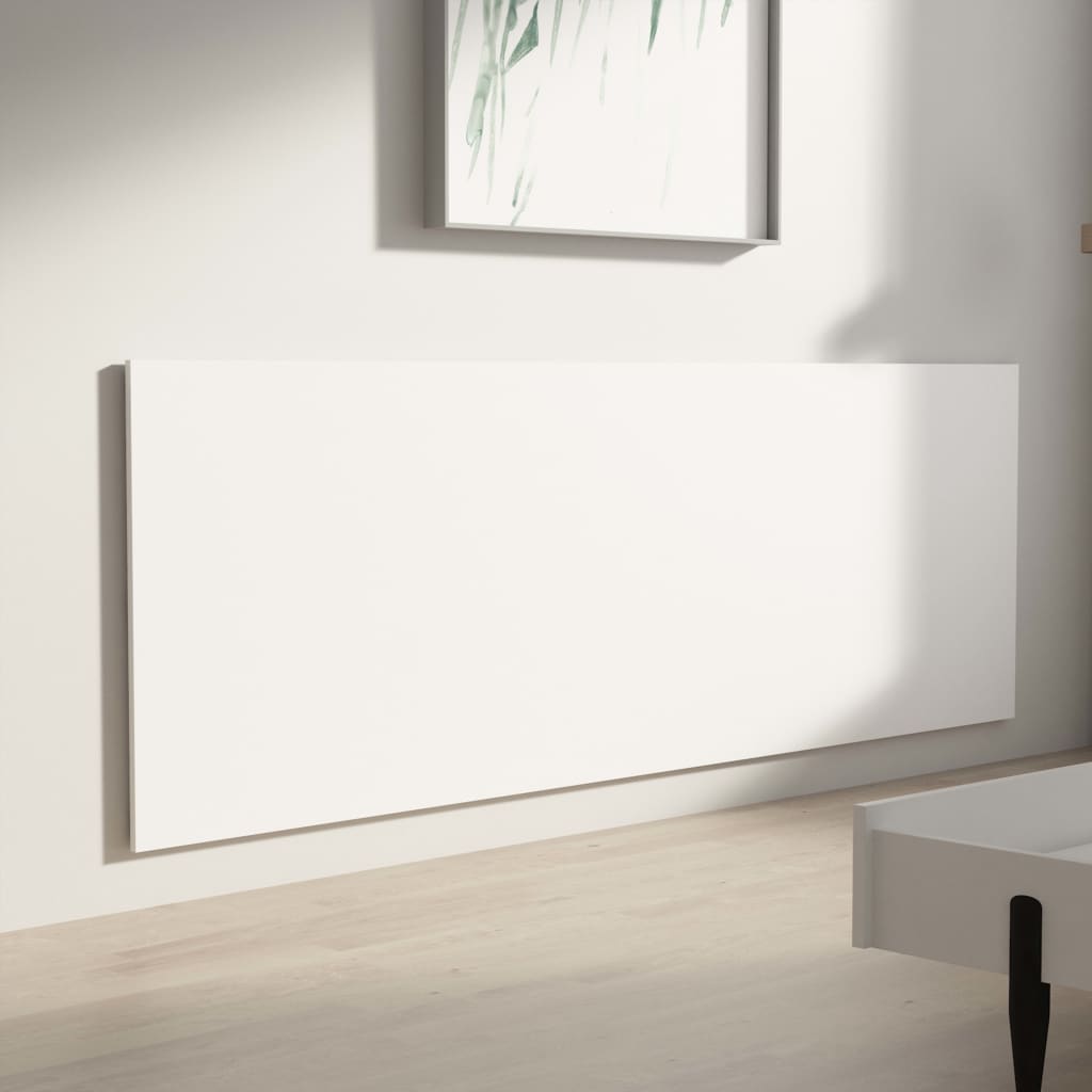 Hoofdbord Wandmodel 240X1,5X80 Cm Bewerkt Hout Wit