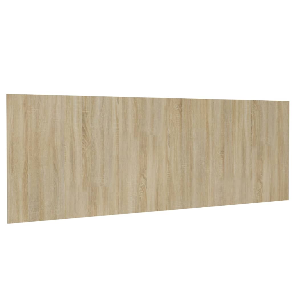 Hoofdbord Wandmodel 240X1,5X80 Cm Bewerkt Hout Sonoma Eiken