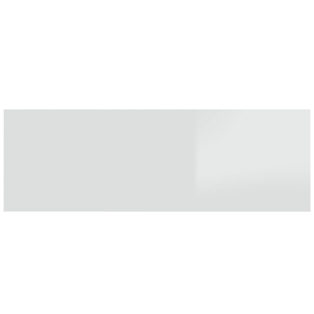Hoofdbord Wandmodel 240X1,5X80 Cm Bewerkt Hout Hoogglans Wit