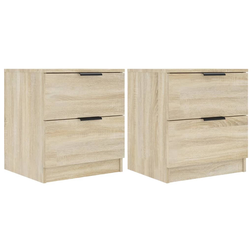 Nachtkastjes 2 St Bewerkt Hout Sonoma Eikenkleurig