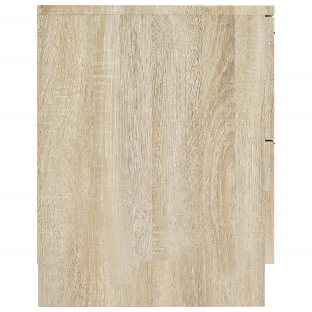 Nachtkastjes 2 St Bewerkt Hout Sonoma Eikenkleurig
