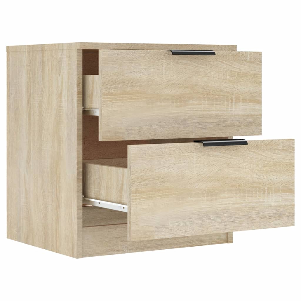 Nachtkastjes 2 St Bewerkt Hout Sonoma Eikenkleurig