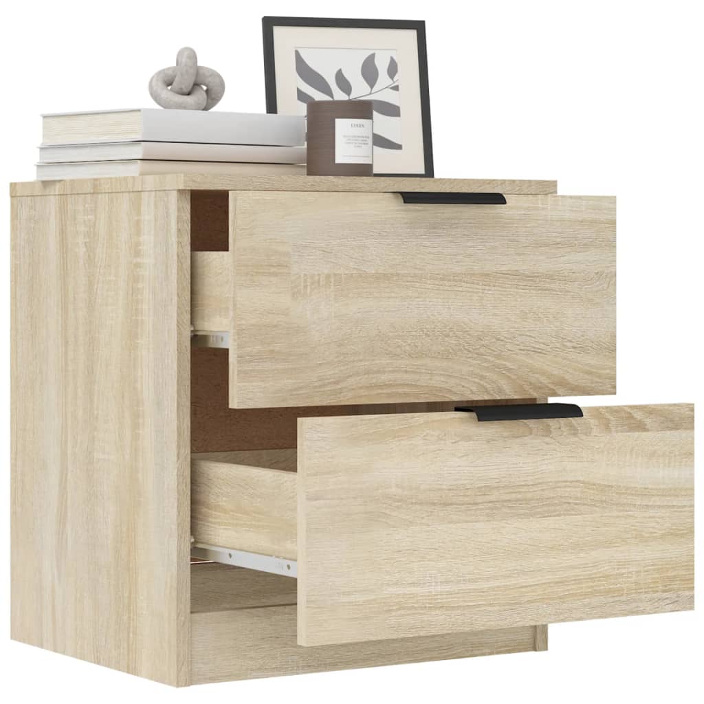 Nachtkastjes 2 St Bewerkt Hout Sonoma Eikenkleurig