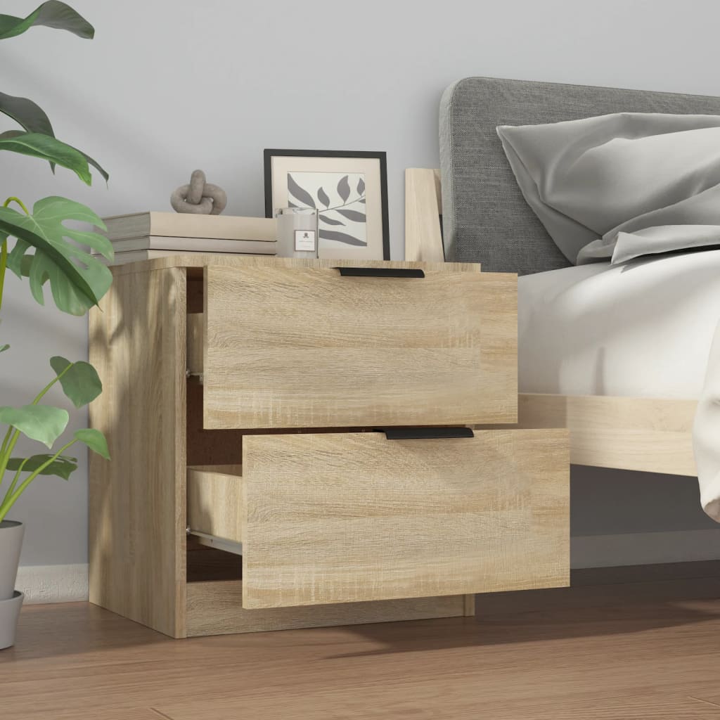 Nachtkastjes 2 St Bewerkt Hout Sonoma Eikenkleurig