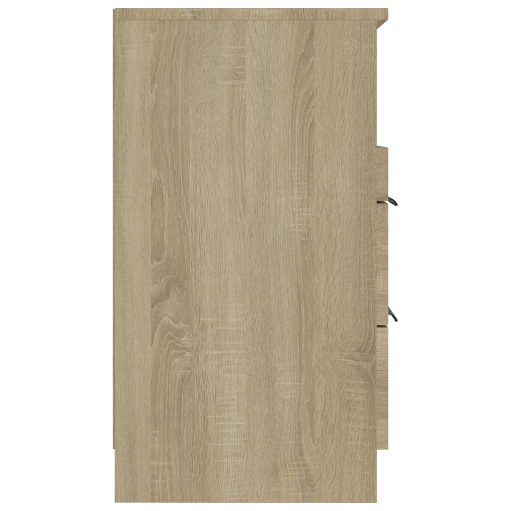 Nachtkastjes 2 St Bewerkt Hout Sonoma Eikenkleurig