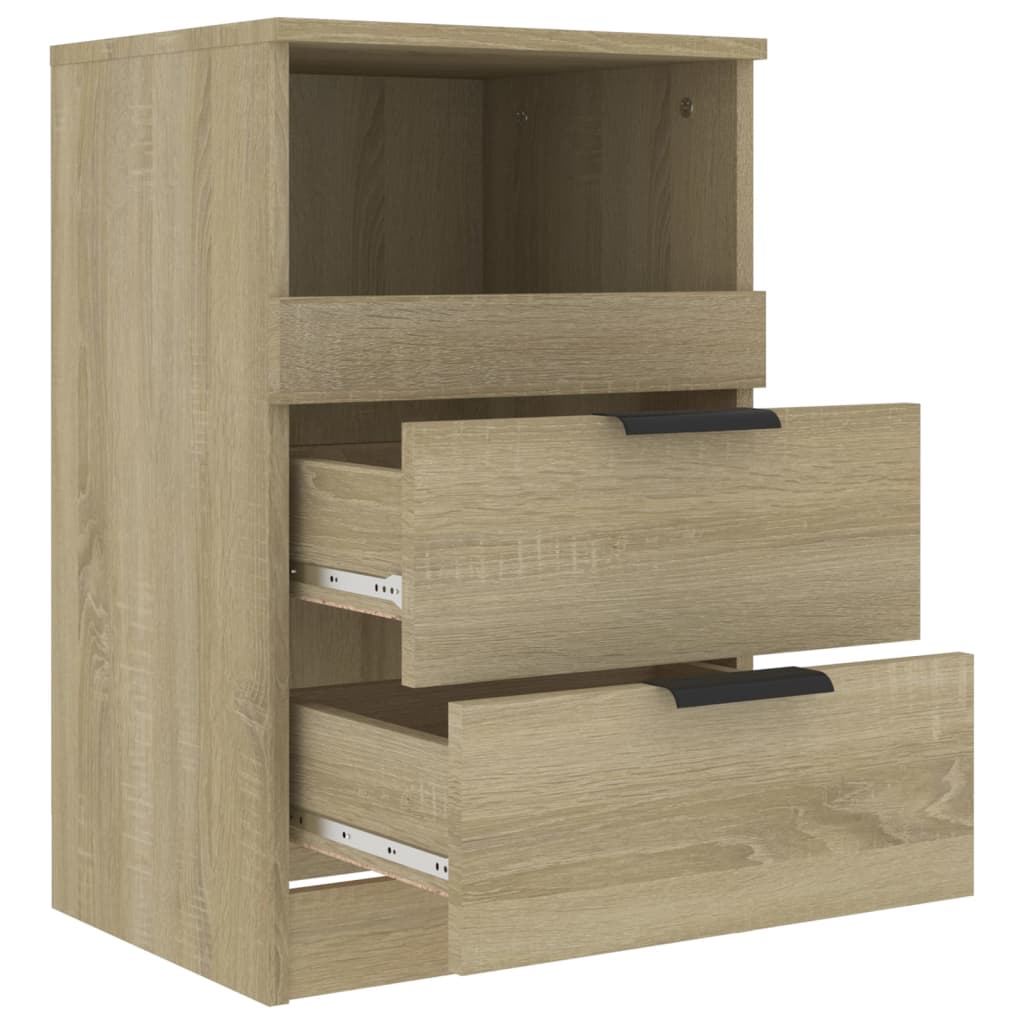 Nachtkastjes 2 St Bewerkt Hout Sonoma Eikenkleurig