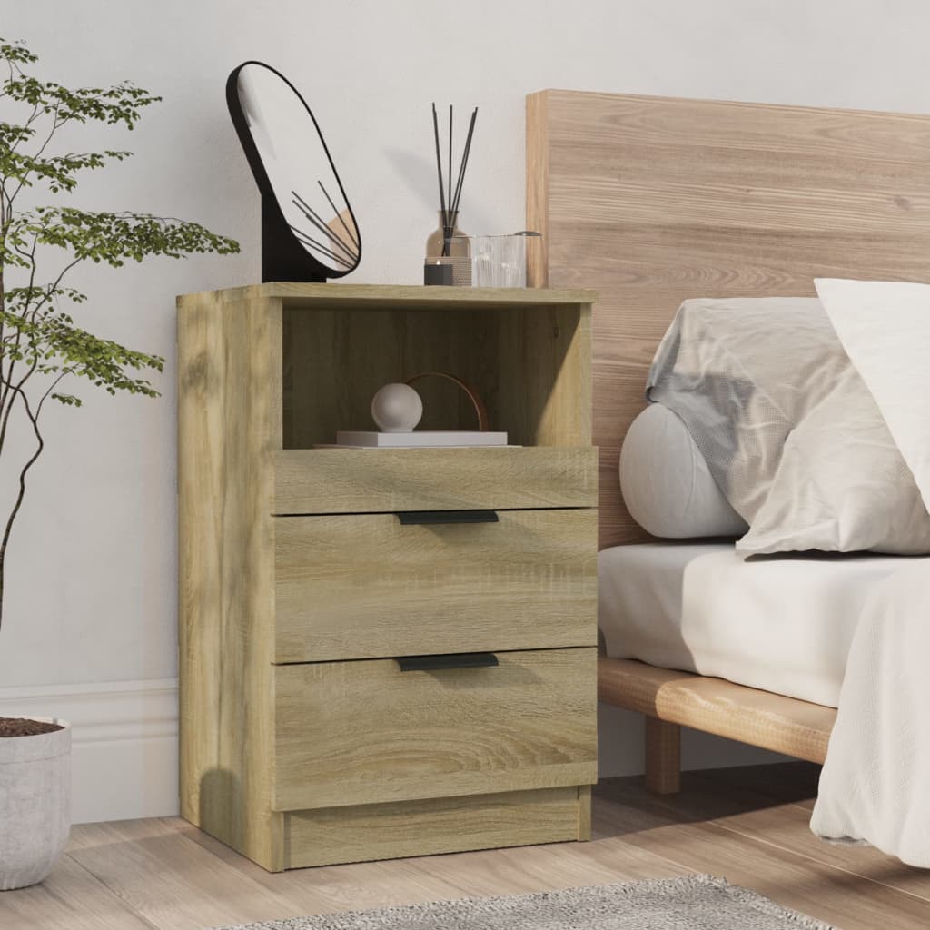 Nachtkastjes 2 St Bewerkt Hout Sonoma Eikenkleurig