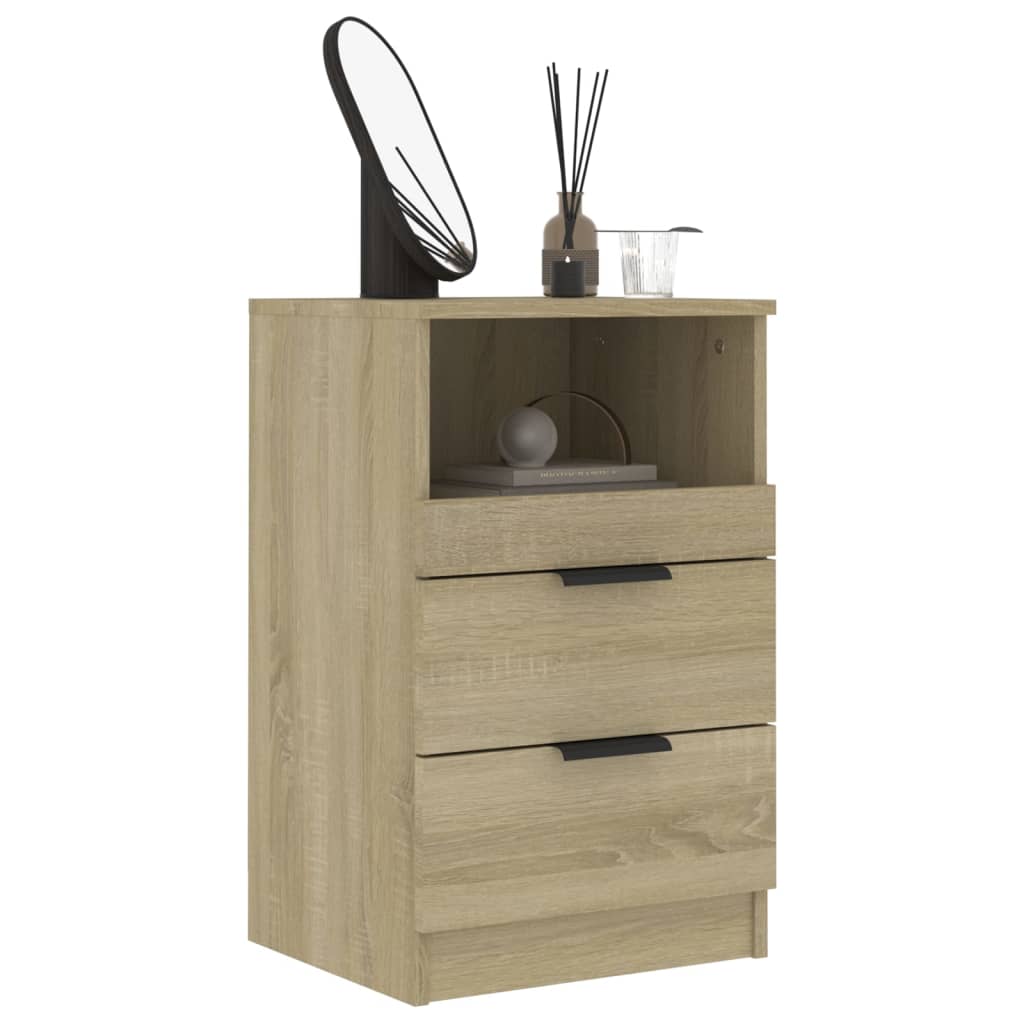Nachtkastjes 2 St Bewerkt Hout Sonoma Eikenkleurig