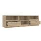 Tv-Meubel 150X33,5X45 Cm Bewerkt Hout Sonoma Eikenkleurig