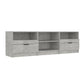 Tv-Meubel 150X33,5X45 Cm Bewerkt Hout Betongrijs