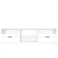 Tv-Meubel 150X33,5X45 Cm Bewerkt Hout Hoogglans Wit