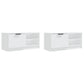 Tv-Meubelen 2 St 80X35X36,5 Cm Bewerkt Hout Wit