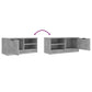 Tv-Meubelen 2 St 80X35X36,5 Cm Bewerkt Hout Betongrijs