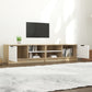 Tv-Meubelen 2 St 80X35X36,5 Cm Bewerkt Hout Wit En Sonoma Eiken
