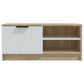 Tv-Meubelen 2 St 80X35X36,5 Cm Bewerkt Hout Wit En Sonoma Eiken