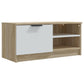 Tv-Meubelen 2 St 80X35X36,5 Cm Bewerkt Hout Wit En Sonoma Eiken