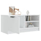 Tv-Meubel 80X35X36,5 Cm Bewerkt Hout Hoogglans Wit