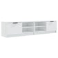 Tv-Meubelen 2 St 80X35X36,5 Cm Bewerkt Hout Hoogglans Wit