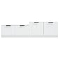 Tv-Meubel 158,5X36X45 Cm Bewerkt Hout Wit