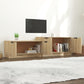 Tv-Meubel 158,5X36X45 Cm Bewerkt Hout Sonoma Eikenkleurig