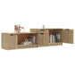 Tv-Meubel 158,5X36X45 Cm Bewerkt Hout Sonoma Eikenkleurig