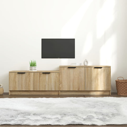 Tv-Meubel 158,5X36X45 Cm Bewerkt Hout Sonoma Eikenkleurig