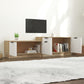 Tv-Meubel 158,5X36X45 Cm Bewerkt Hout Wit En Sonoma Eikenkleur