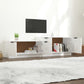 Tv-Meubel 158,5X36X45 Cm Bewerkt Hout Hoogglans Wit