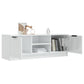 Tv-Meubel 102X35X36,5 Cm Bewerkt Hout Hoogglans Wit
